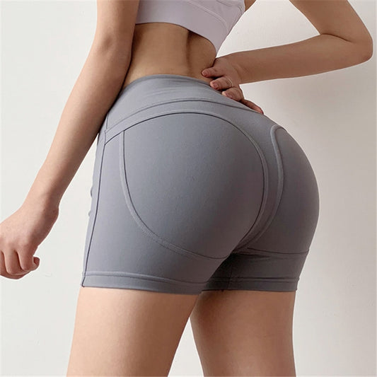 Women Tummy Control Athletic Shorts Booty Sports Push Up Gym Shorts  Femme Yoga Shorts Workout Clothes